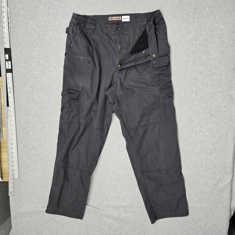 5.11 Tactical Men Pants 38X32 Gray Cargo Ripstop Taclite‎ 74273-018